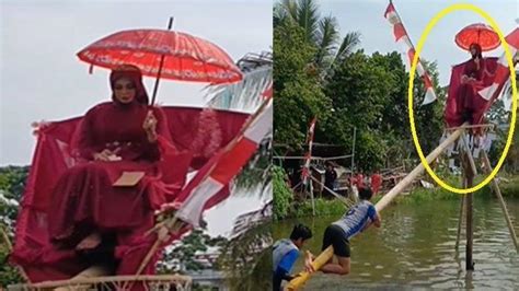 AVIELLE TECH Terkuak Fakta Lomba Panjat Pinang Berhadiah Janda Kebaya Merah di Cianjur