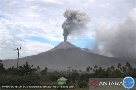 Zona Bahaya Gunung Lewotobi Laki-laki Diperluas