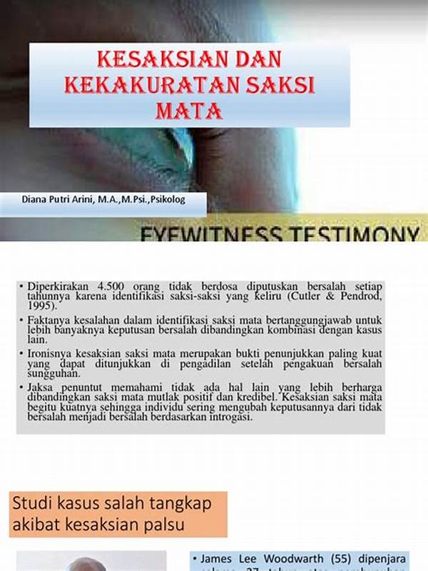 Analisis Mengapa Kesaksian Seorang Saksi Mata Bisa Menjadi Tidak Akurat